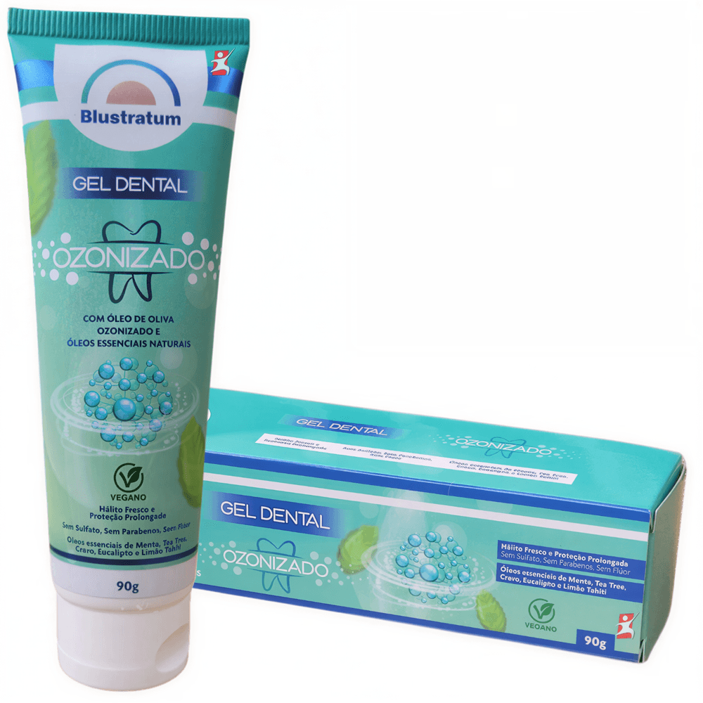Gel Dental Ozonizado + Óleos Essenciais Blustratum 90g