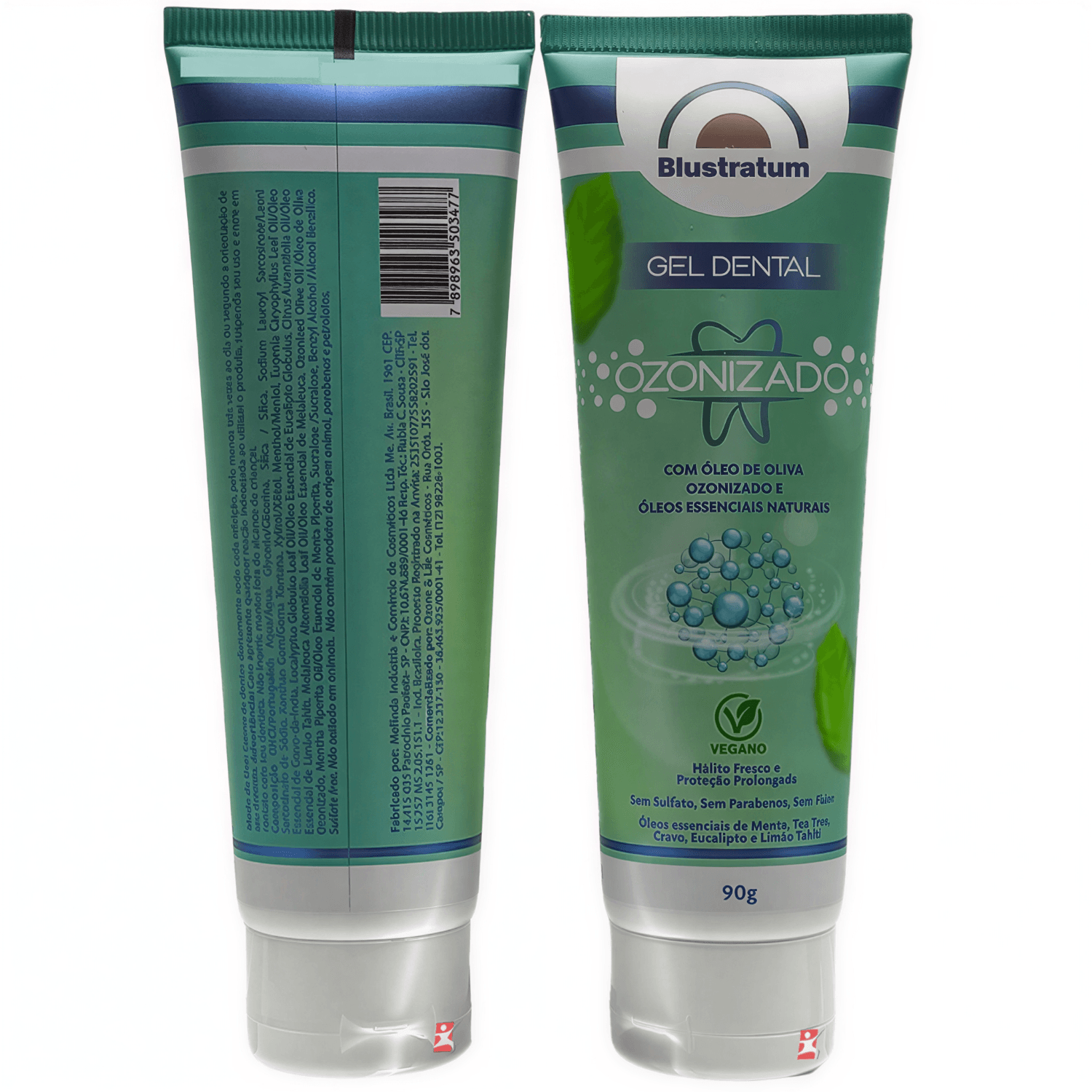 Gel Dental Ozonizado + Óleos Essenciais Blustratum 90g