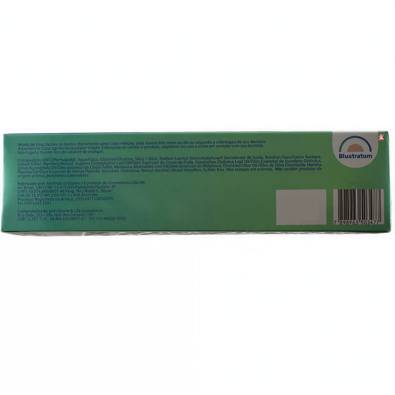 Gel Dental Ozonizado + Óleos Essenciais Blustratum 90g
