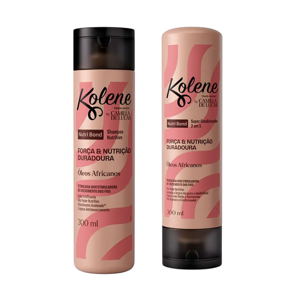 Kit Kolene Nutri Bond by Camilla de Lucas Shampoo 300ml + Supercondicionador 300ml