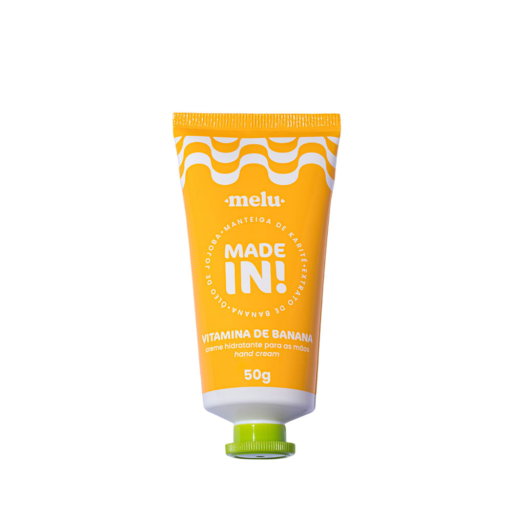 Creme Hidratante Ruby Rose Para As Mãos Vitamina De Banana Made In Melu 50g
