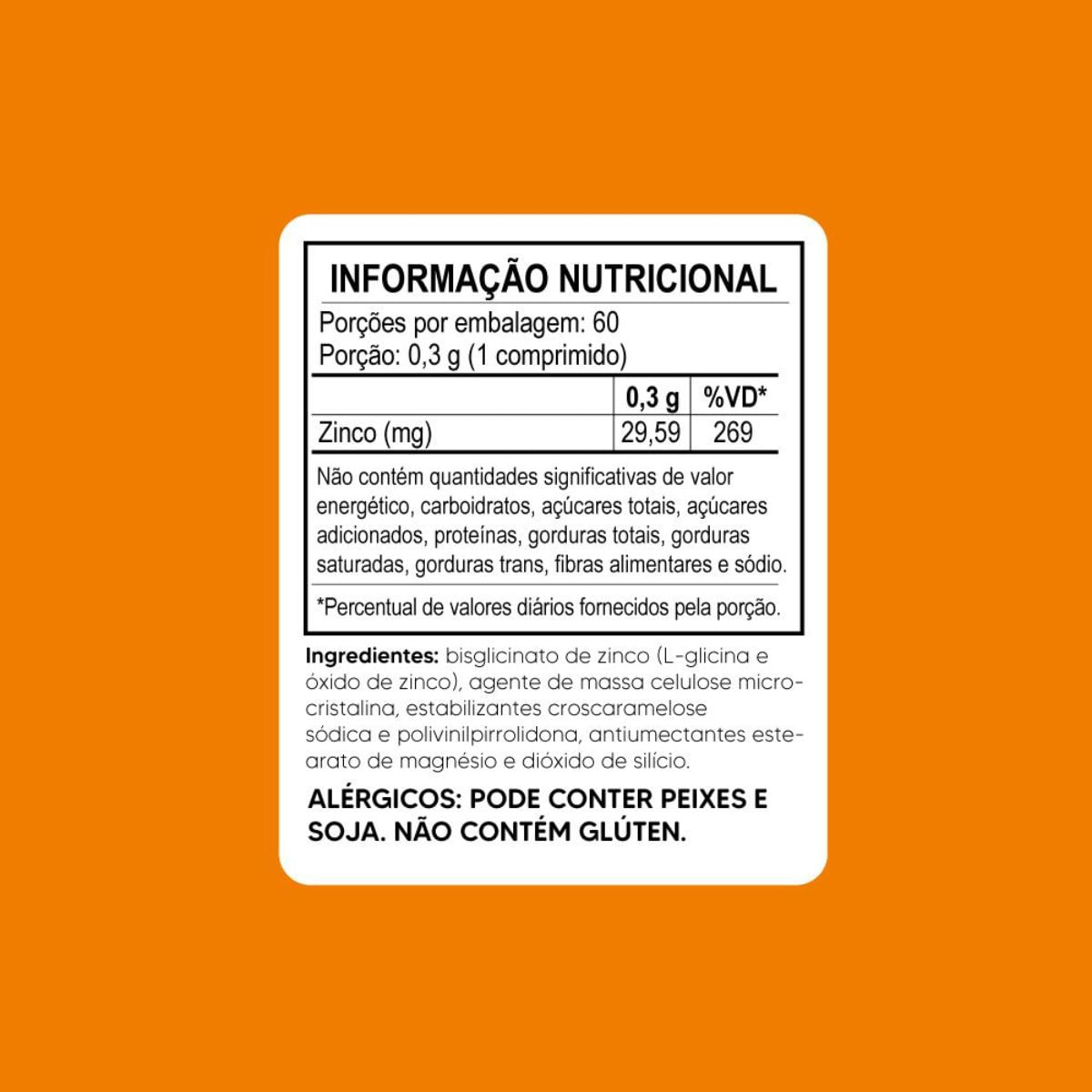 Zinco Quelato Tiaraju 60 Cápsulas