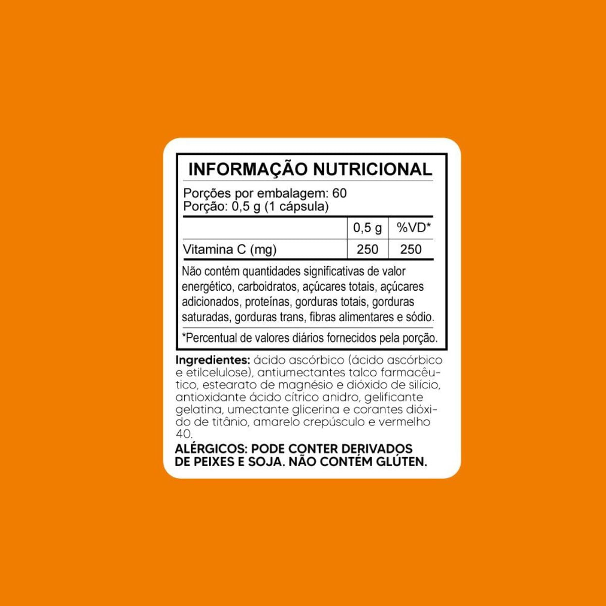 Vitamina C Tiaraju 60 Cápsulas