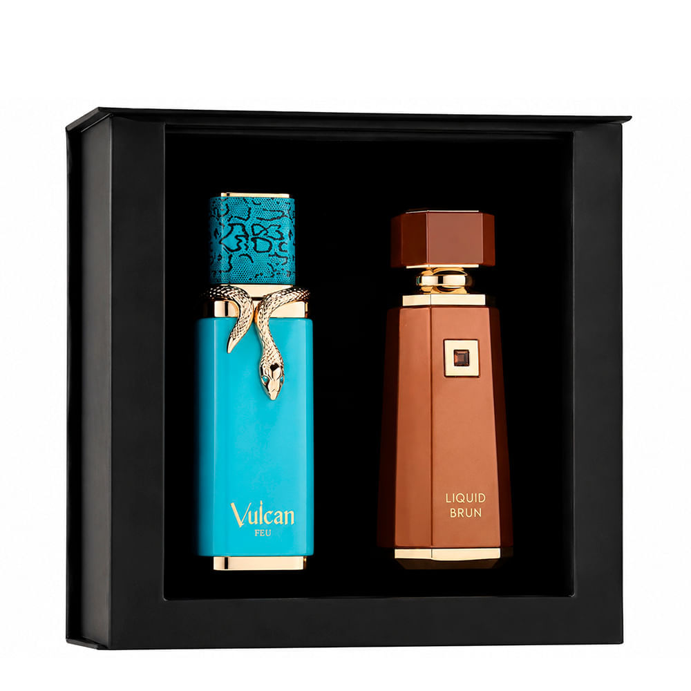 Kit Árabe French Avenue Unissex Vulcan Feu 100ml + Liquid Brun 100ml