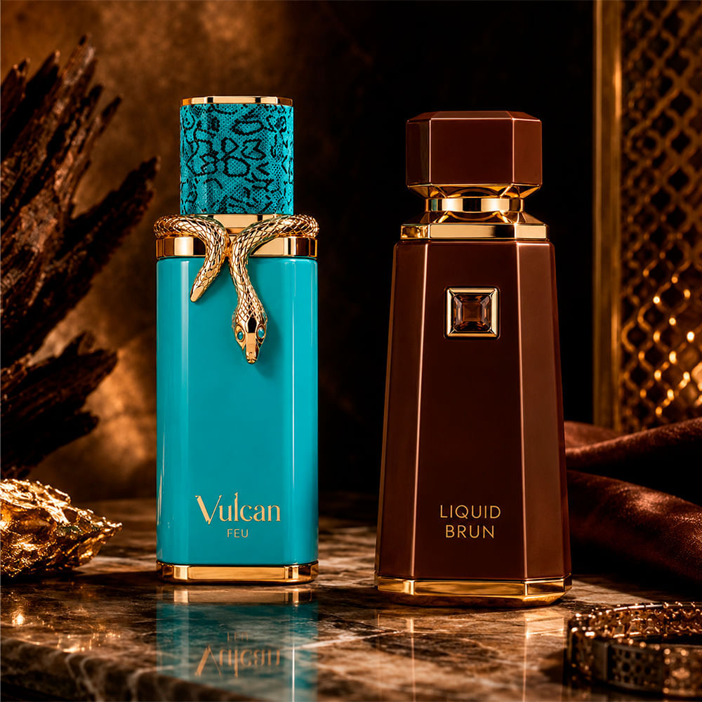 Kit Árabe French Avenue Unissex Vulcan Feu 100ml + Liquid Brun 100ml