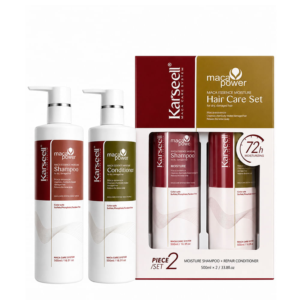 Kit Karseell Maca Power Hair Care Shampoo 500ml + Condicionador 500ml