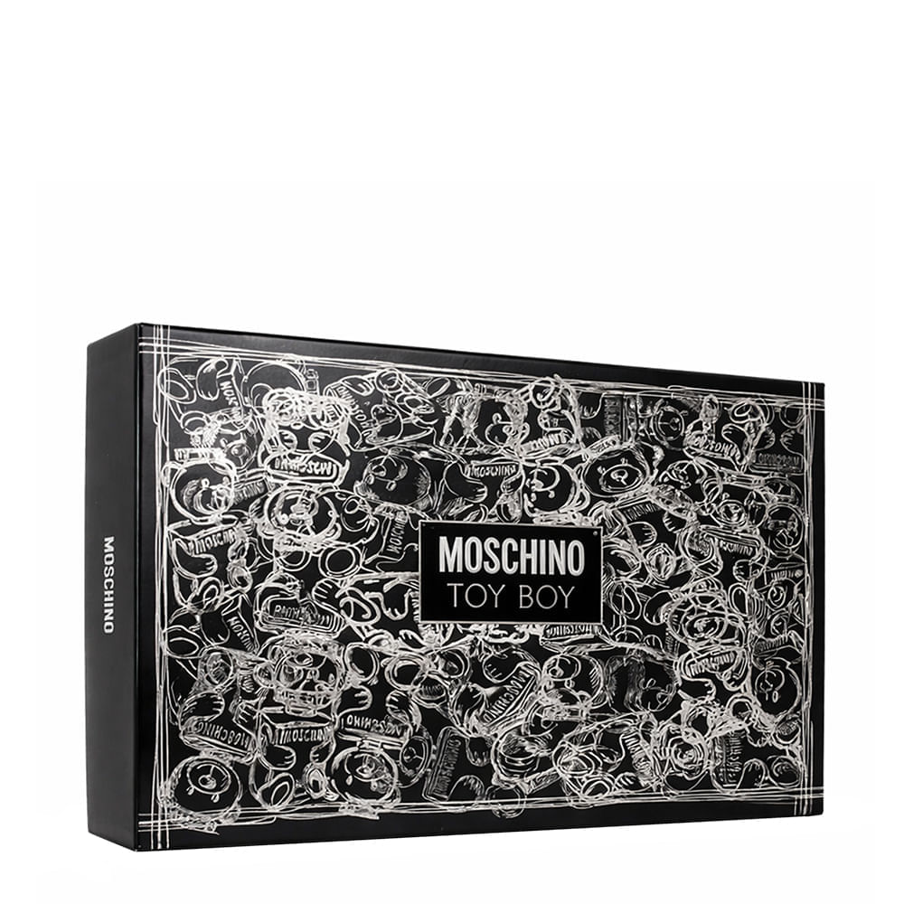 Kit Moschino Toy Boy Eau de Parfum 100ml + Travel Size 10ml + Pós Barba 100ml + Gel de Banho 100ml