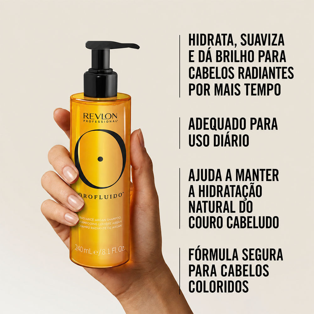 Shampoo Orofluido Radiance Argan Revlon 240ml