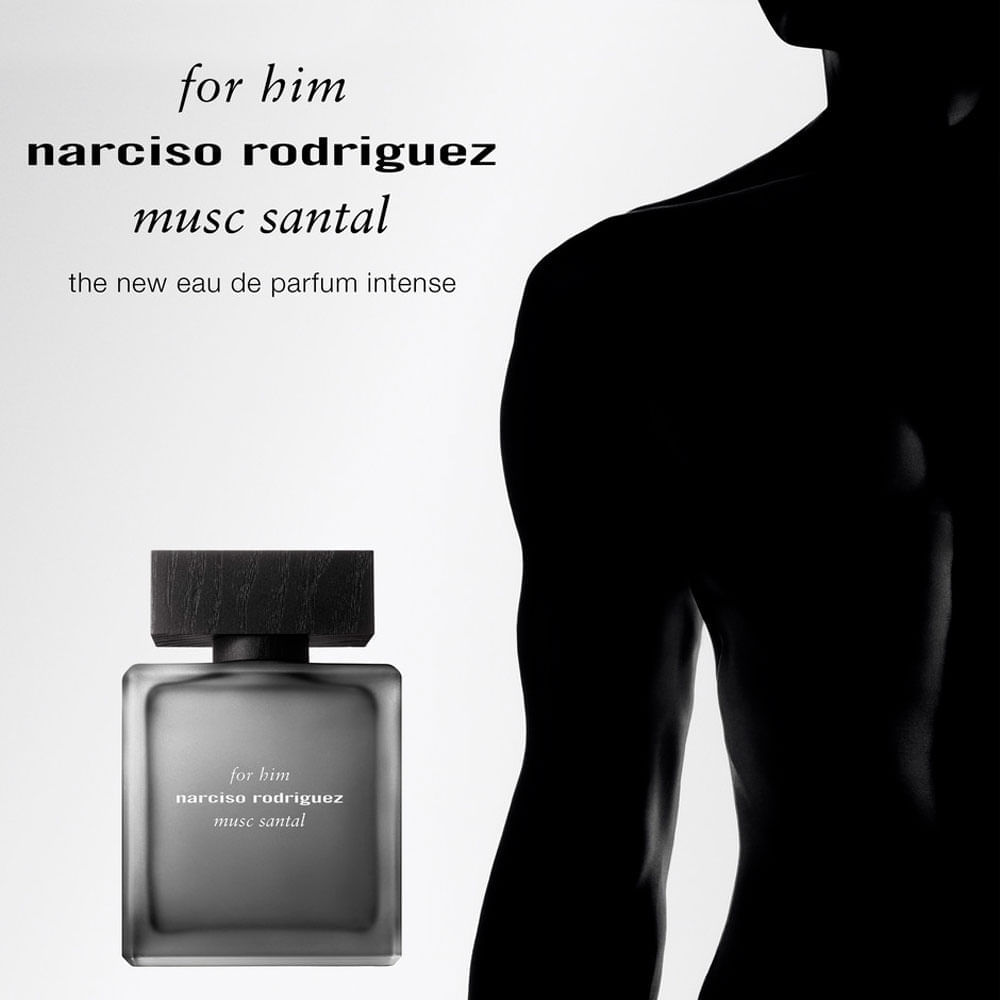 Perfume Masculino Narciso Rodriguez For Him Musc Santal Eau de Parfum Intense 100ml