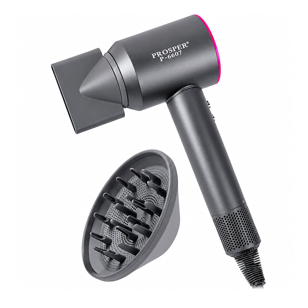 Secador de Cabelo Prosper Super P6607 Cinza e Rosa 8500w 220v