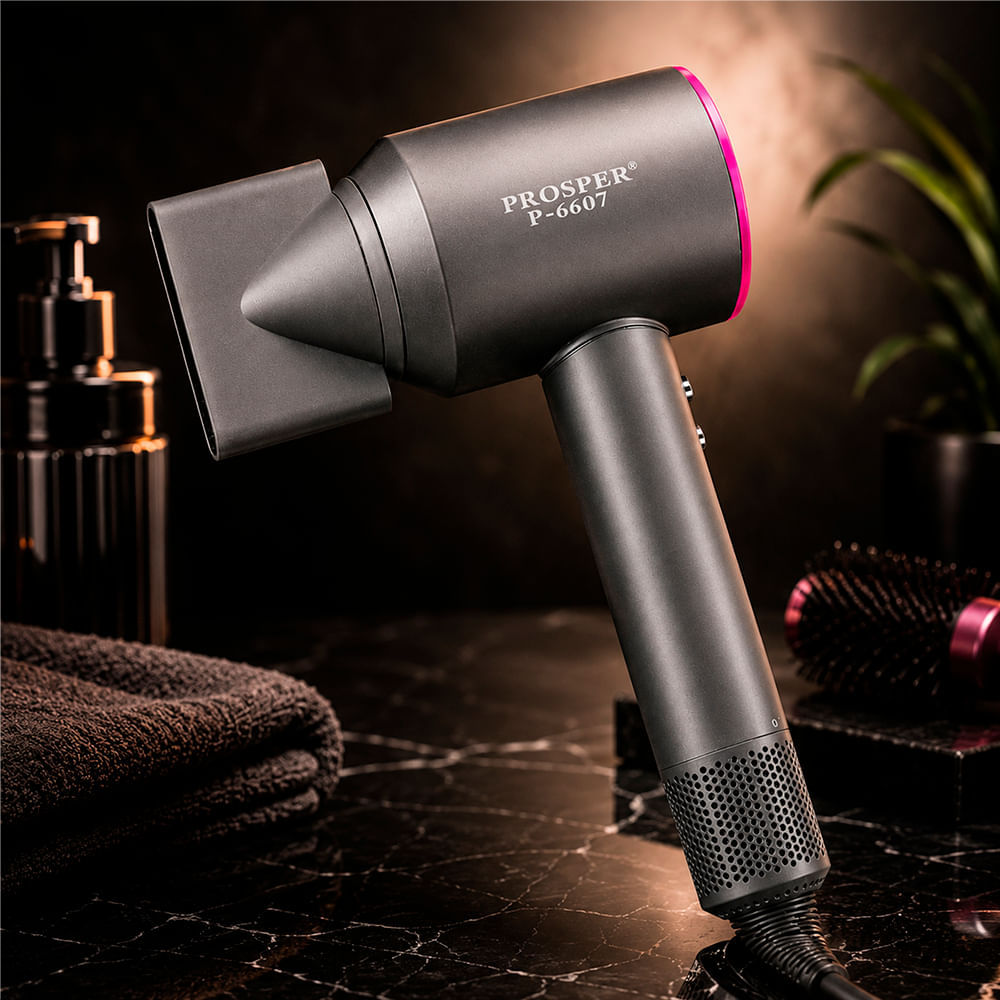 Secador de Cabelo Prosper Super P6607 Cinza e Rosa 8500w 220v