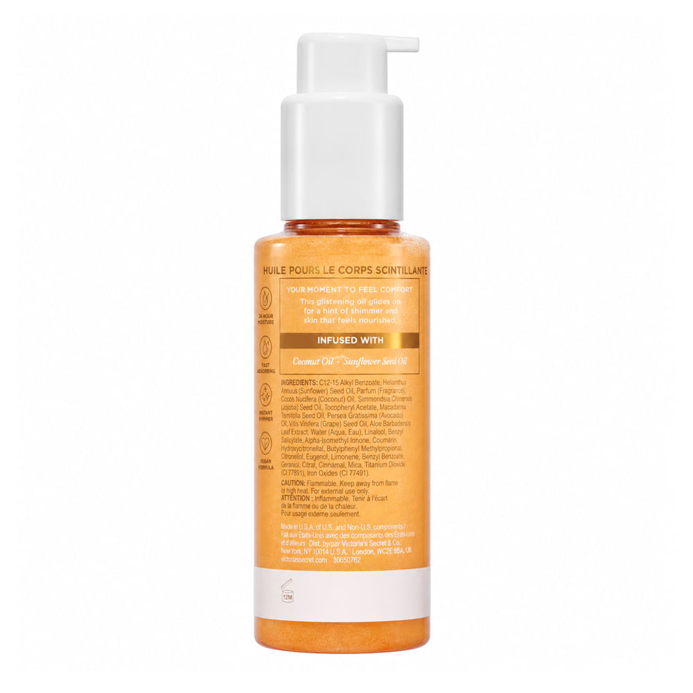 Body Oil Vanilla Orchid Sandalwood Shimmer Victoria's Secret 128ml