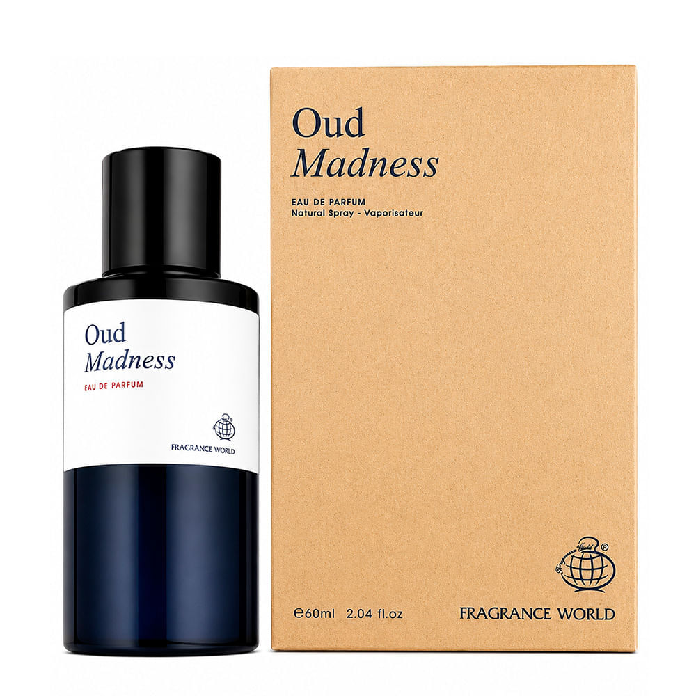 Perfume Árabe Unissex Oud Madness Eau de Parfum Fragrance World 100ml