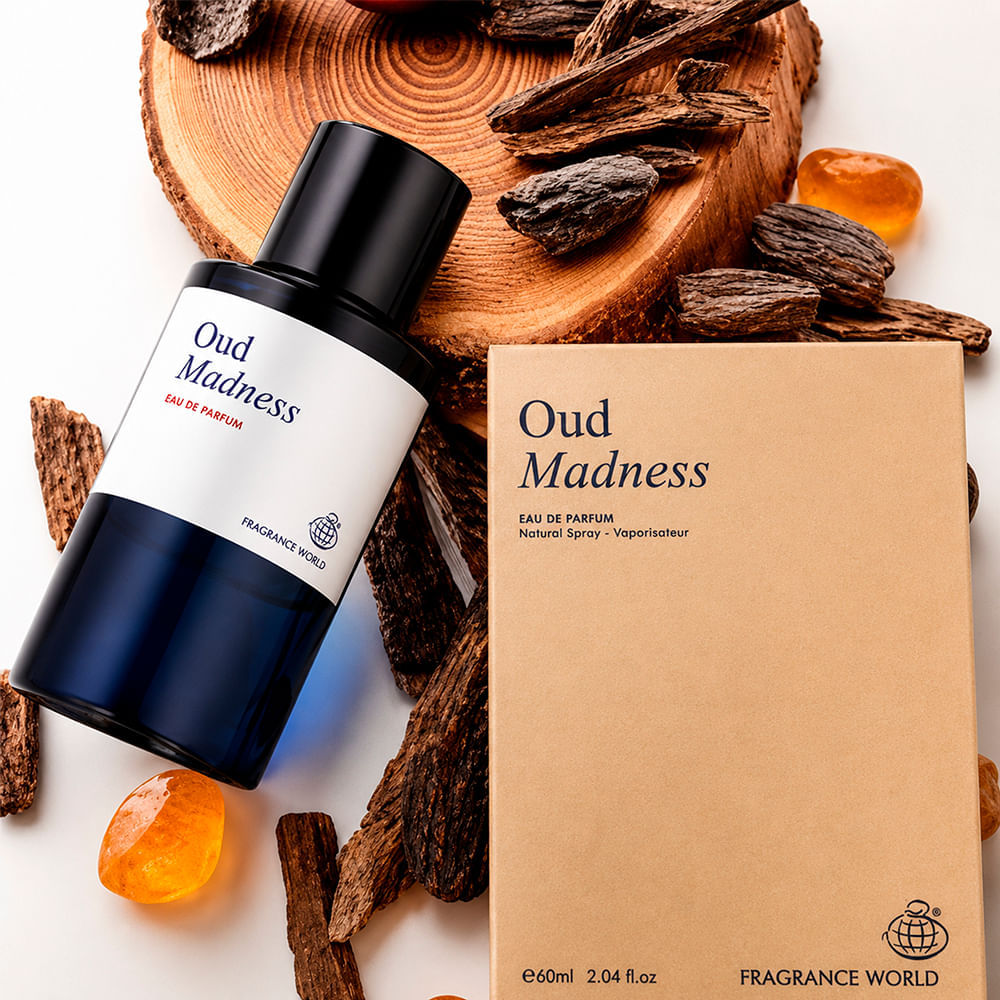 Perfume Árabe Unissex Oud Madness Eau de Parfum Fragrance World 100ml