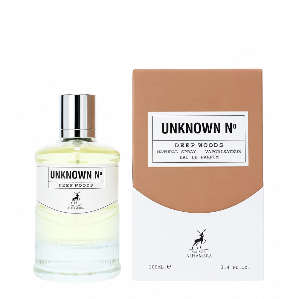 Perfume Árabe Unissex Unknown No Deep Woods Eau de Parfum Maison Alhambra 100ml