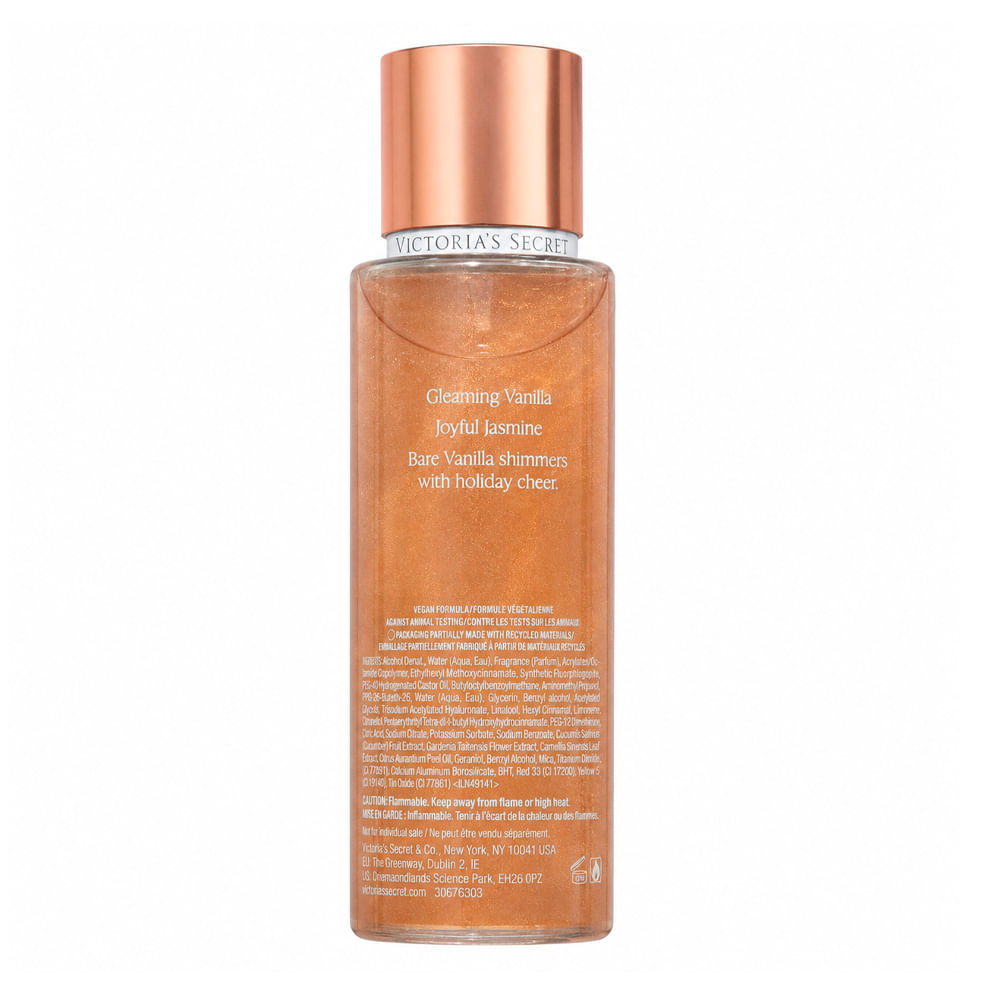 Body Splash Bare Vanilla Joy Shimmer Victoria's Secret 250ml