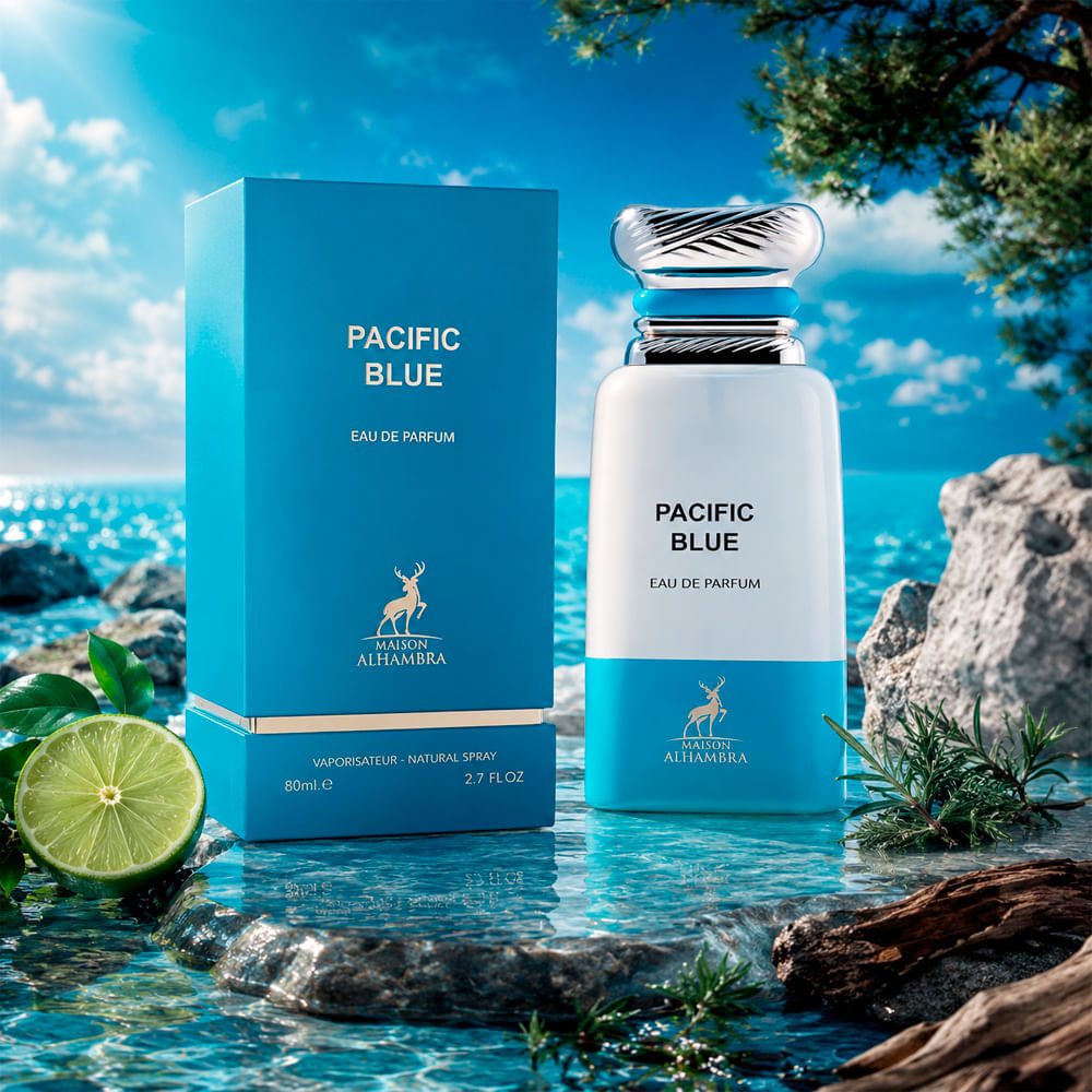 Perfume Árabe Unissex Pacific Blue Eau de Parfum Maison Alhambra 80ml