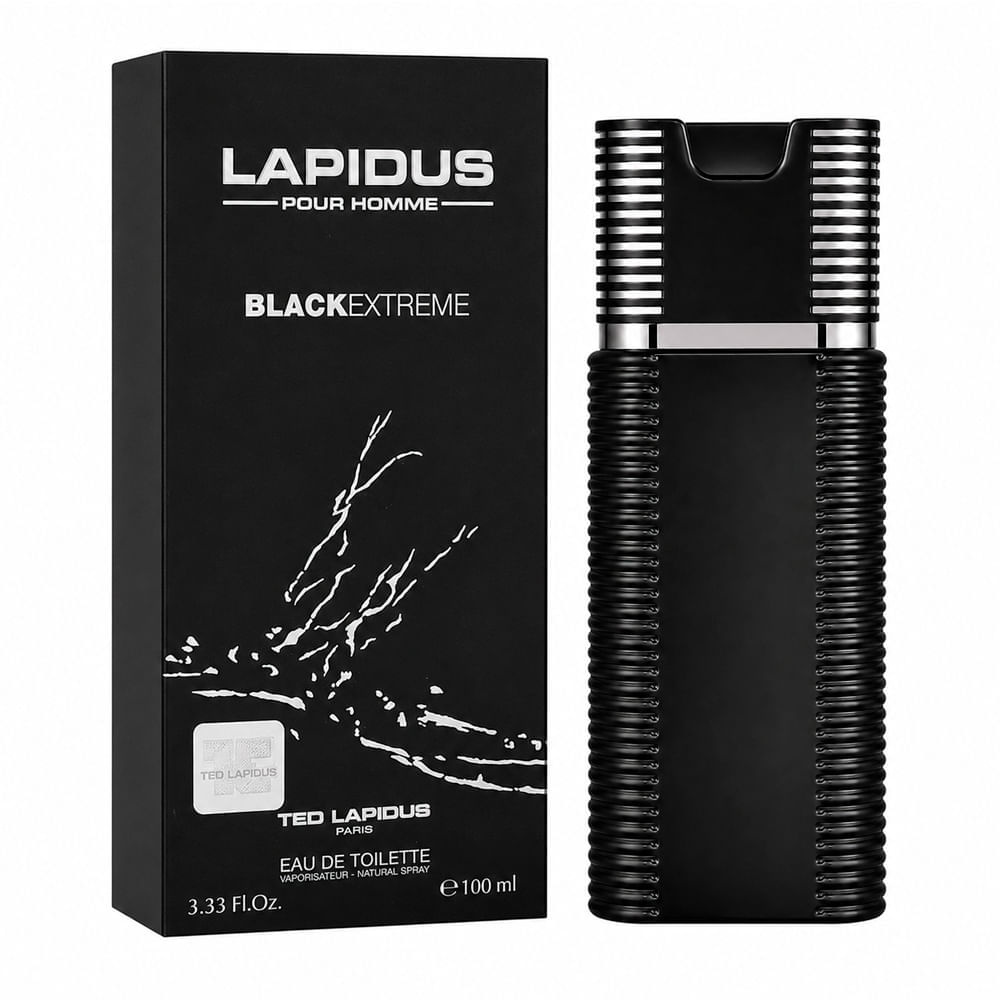 Perfume Masculino Lapidus Pour Homme Black Extreme Eau de Toilette Ted Lapidus 100ml