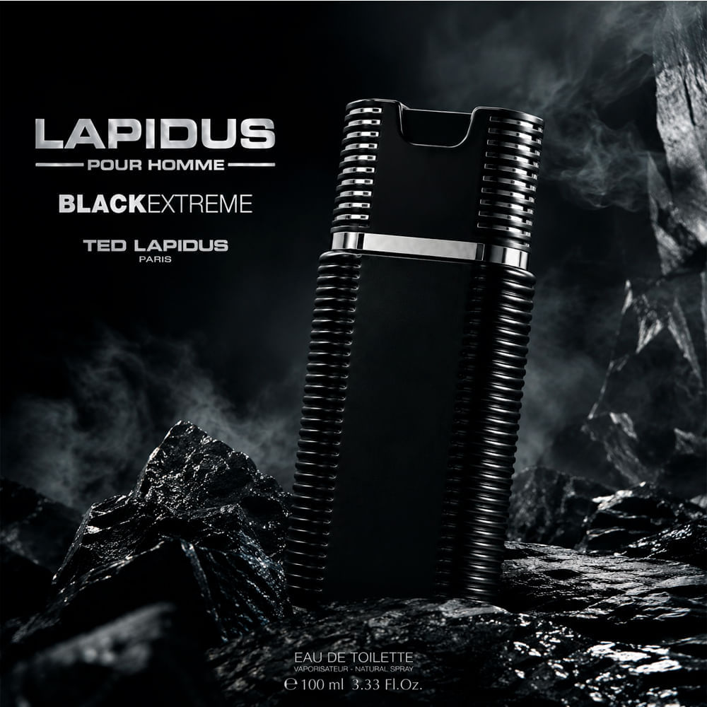 Perfume Masculino Lapidus Pour Homme Black Extreme Eau de Toilette Ted Lapidus 100ml