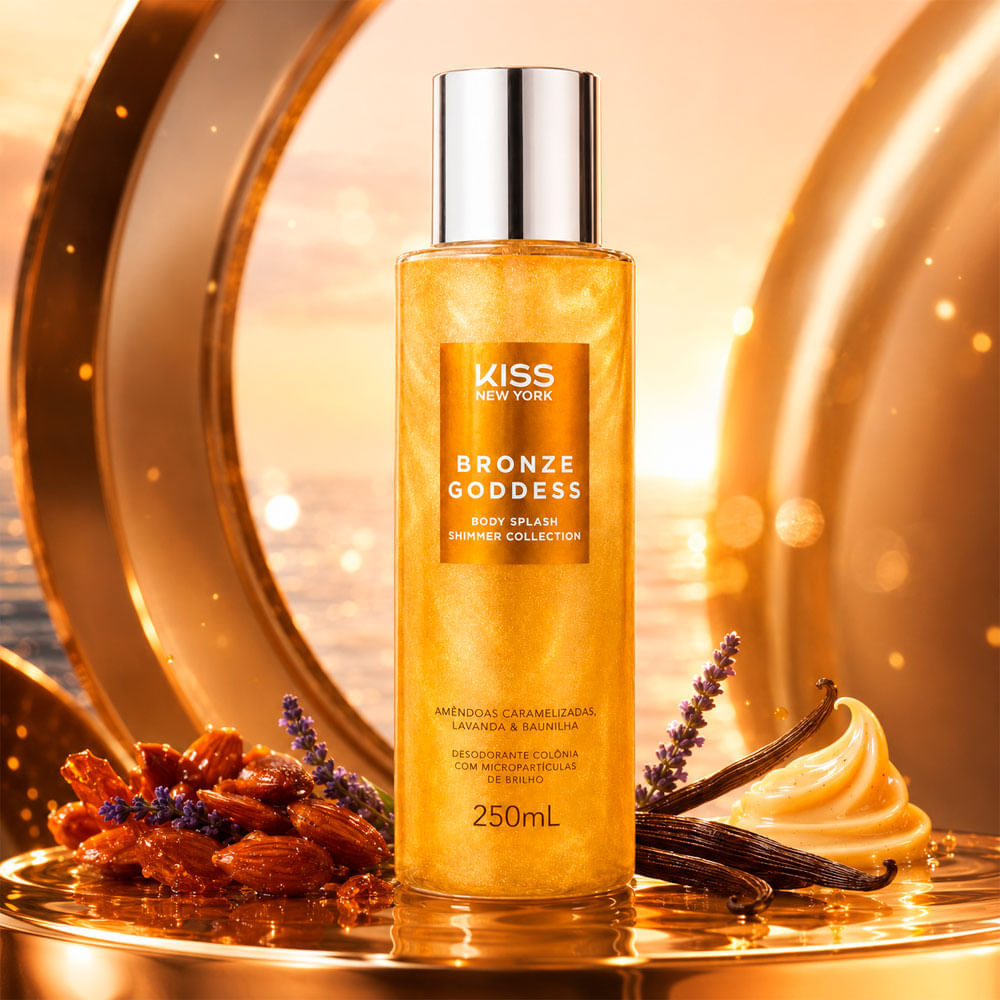 Body Splash Bronze Goddess Shimmer Kiss New York 250ml