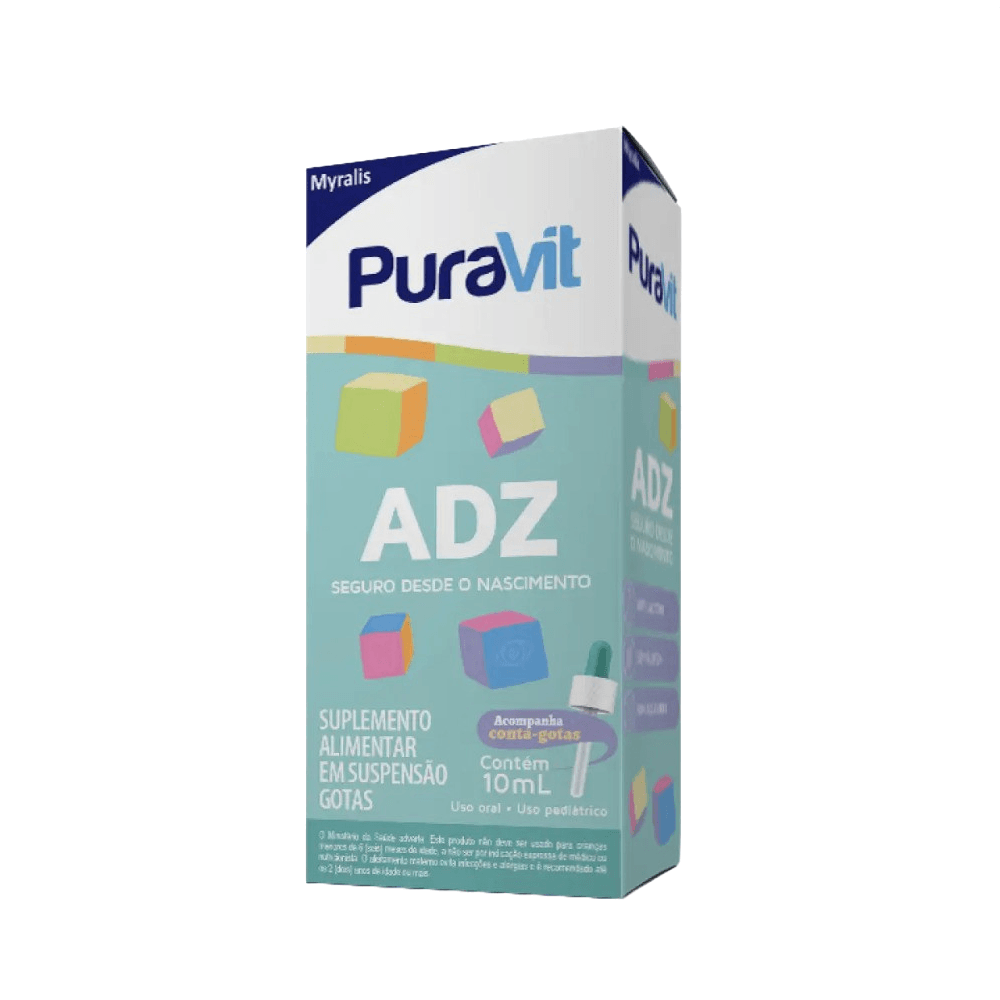 Vitamina Infantil em Gostas ADZ Puravit 10ml