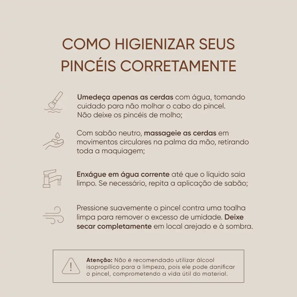 Pincel Mascavo Pro Series Modelo 06 Duplo para Detalhes