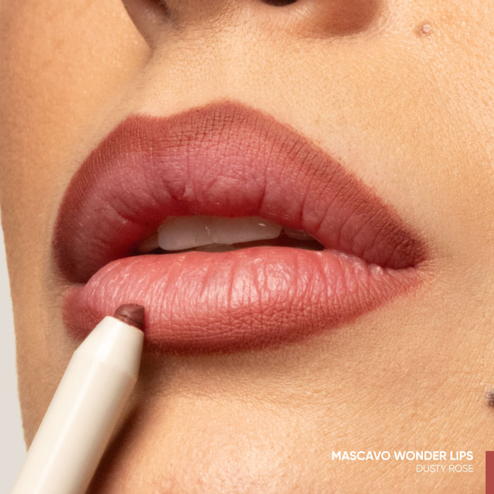Lapiseira Labial Mascavo Wonder Lips Dusty Rose 0,3g
