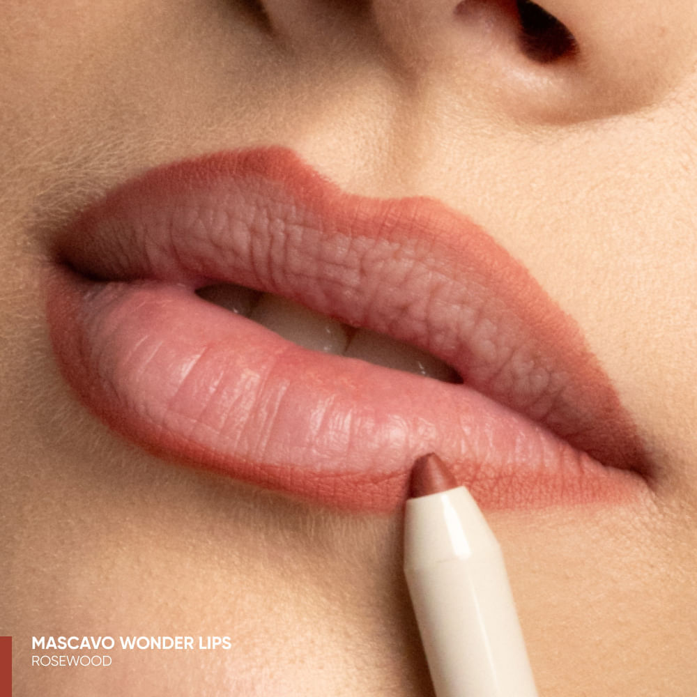 Lapiseira Labial Mascavo Wonder Lips Rosewood 0,3g