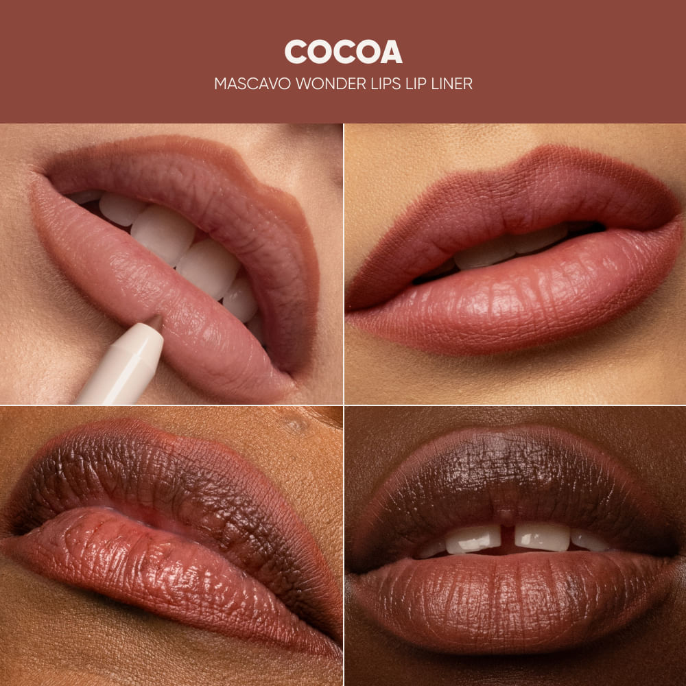 Lapiseira Labial Mascavo Wonder Lips Cocoa 0,3g