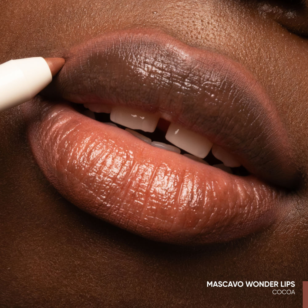 Lapiseira Labial Mascavo Wonder Lips Cocoa 0,3g