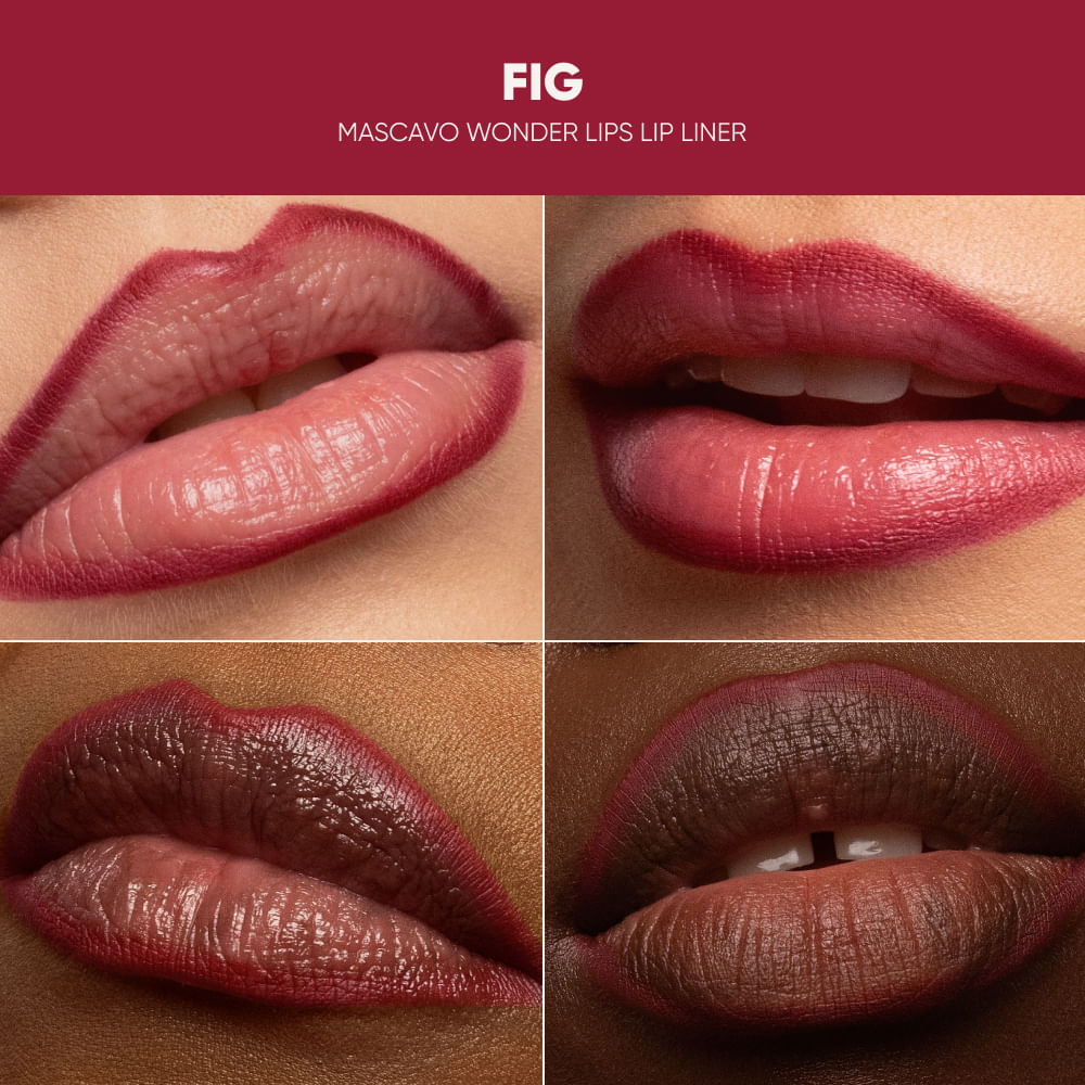 Lapiseira Labial Mascavo Wonder Lips Cor Fig 0,3g