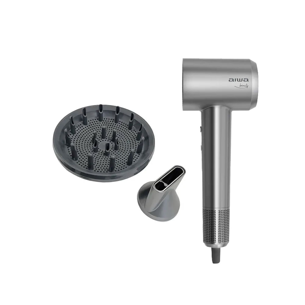 Secador de Cabelo Aiwa Cinza AW-WH23 1600W 220V