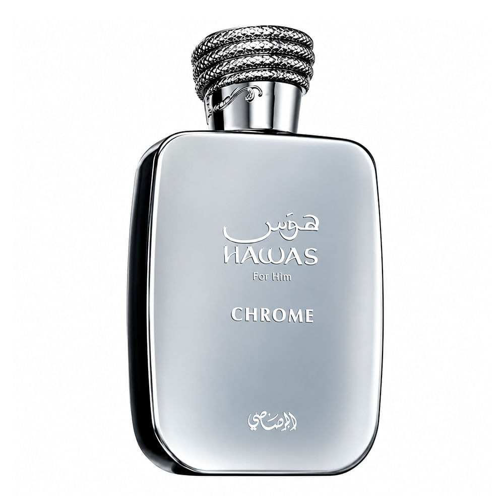 Perfume Árabe Masculino Hawas Chrome For Him Eau de Parfum Rasasi 100ml
