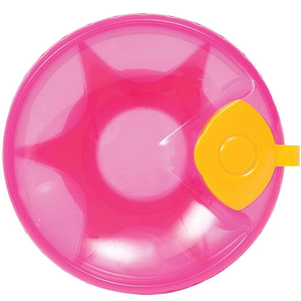 Prato Pratinho Infantil Papinha Bebe Térmico Ventosa Buba Rosa