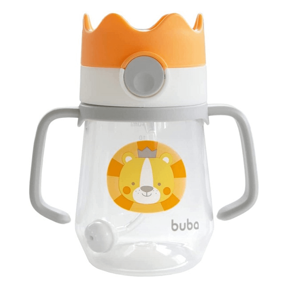 Copo De Treinamento Canudo Com Alça Coroa Buba 240ml