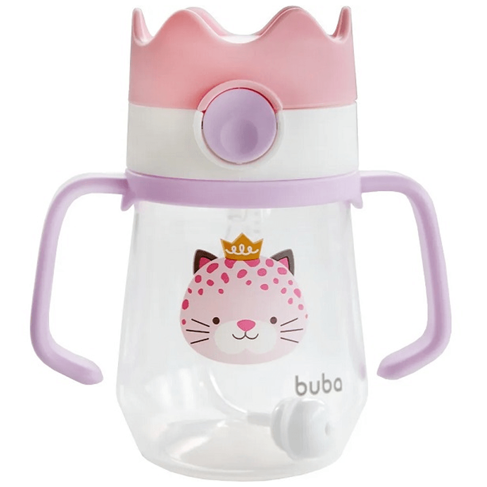 Copo De Treinamento Canudo Com Alça Coroa Buba 240ml