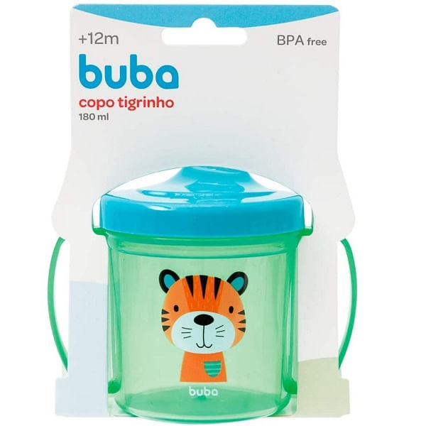 Copo de Treinamento Com Alça e Bico Rígido Buba 180ml