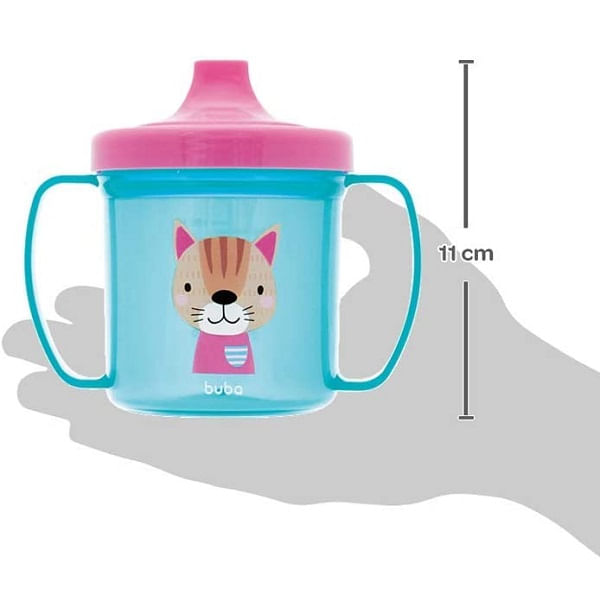 Copo de Treinamento Com Alça e Bico Rígido Buba 180ml