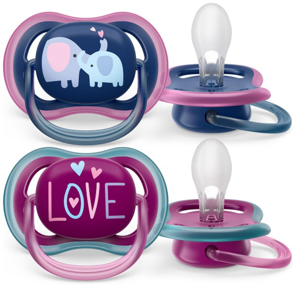 Chupeta ULTRA AIR Dupla Decorada 18M+ Philips AVENT SCF349/22