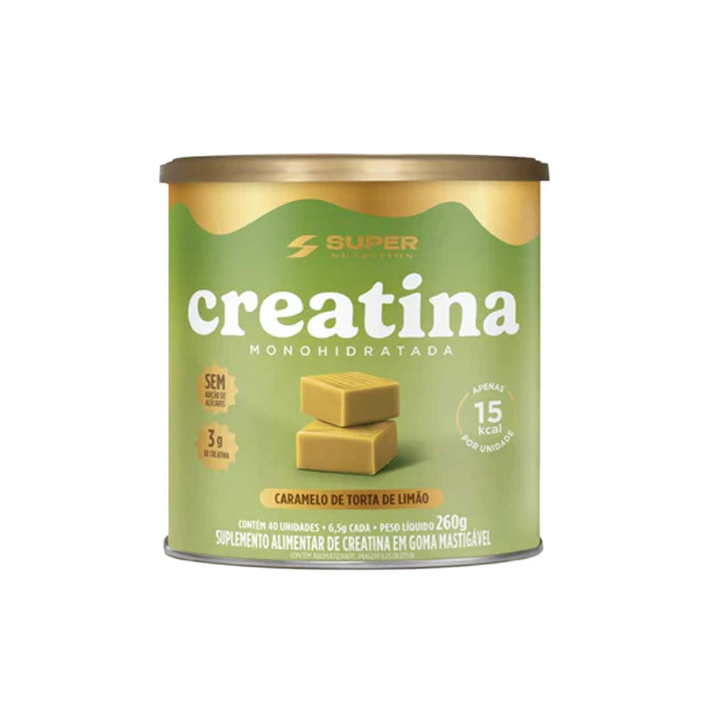 Caramelo De Creatina Torta De Limão Super Nutrition 260g