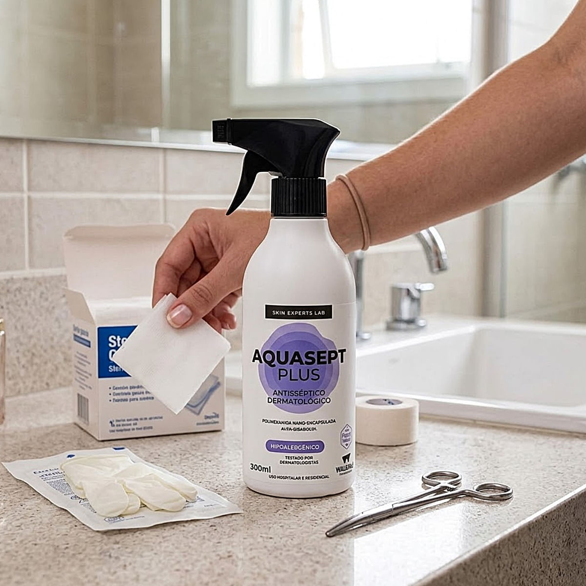 Spray Antisséptico Dermatológico Aquasept Plus 300ml