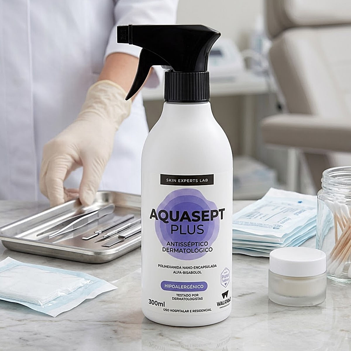 Spray Antisséptico Dermatológico Aquasept Plus 300ml