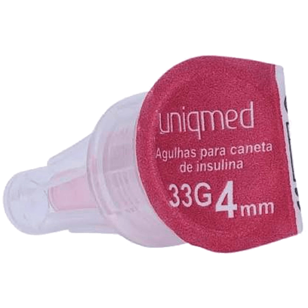Agulha para Caneta de Insulina Uniqmed 4mm 33G Unidade
