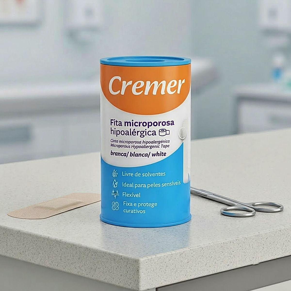 Fita Microporosa Cremer Branca 10cmx10m Unidade