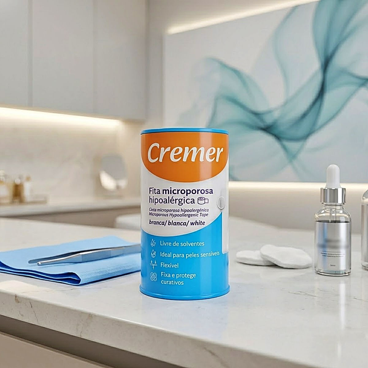 Fita Microporosa Cremer Branca 10cmx10m Unidade