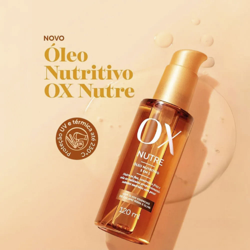 Kit OX Hialurônico Shampoo 200ml + Condicionador 170ml + Máscara de Tratamento 300g + Óleo Capilar 3 em 1 120ml