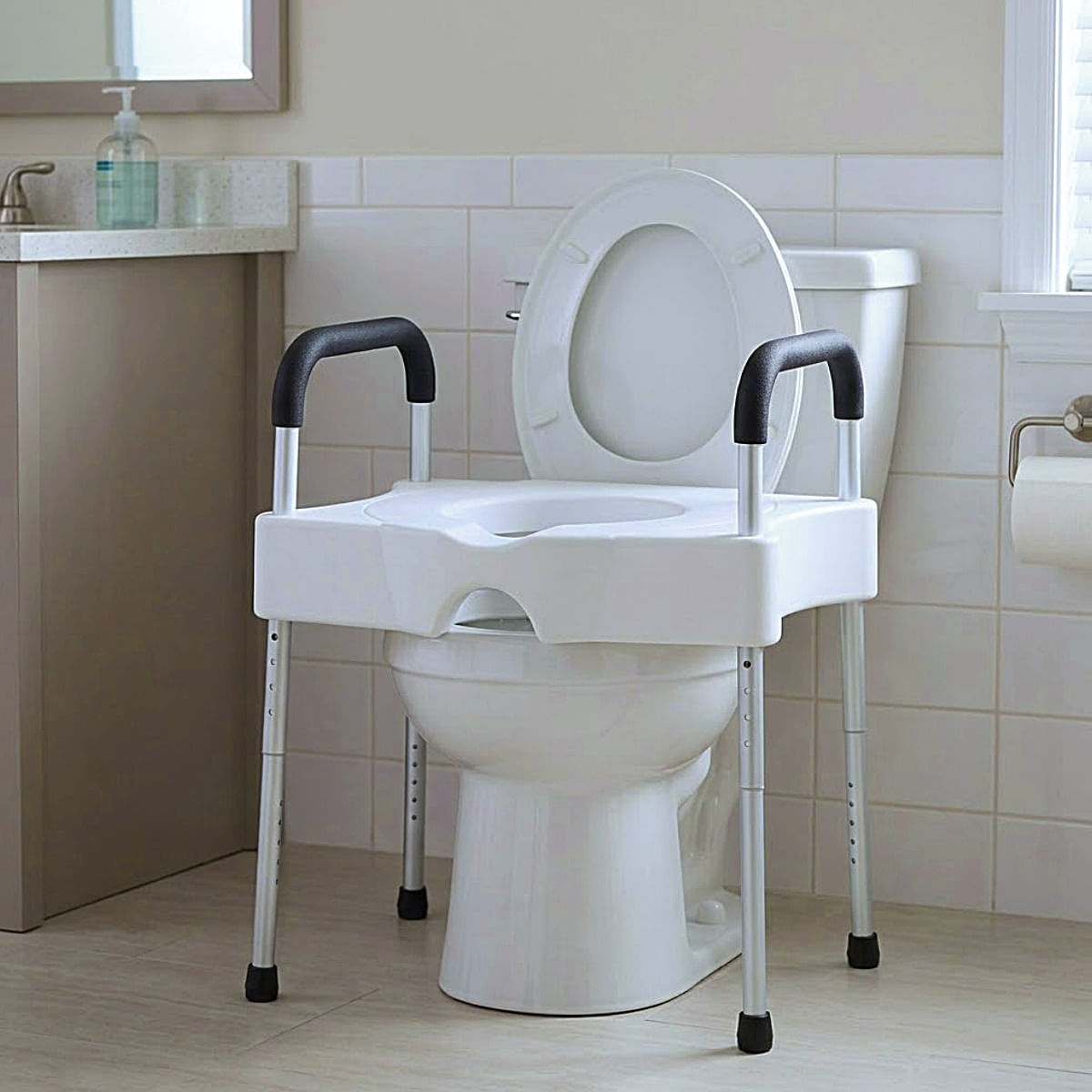 Assento Elevação Para Vaso Sanitário Alça Regulável Alo Sit V