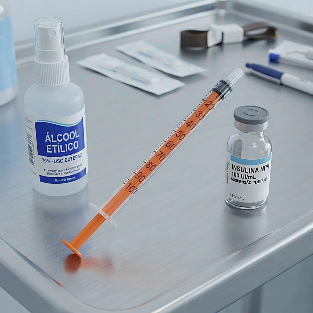 Seringa SR Insulina 1mL Sem Agulha Unidade