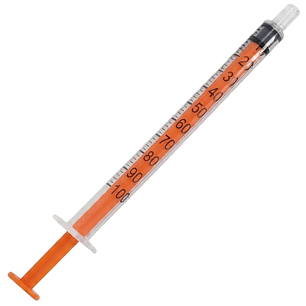 Seringa SR Insulina 1mL Sem Agulha Unidade
