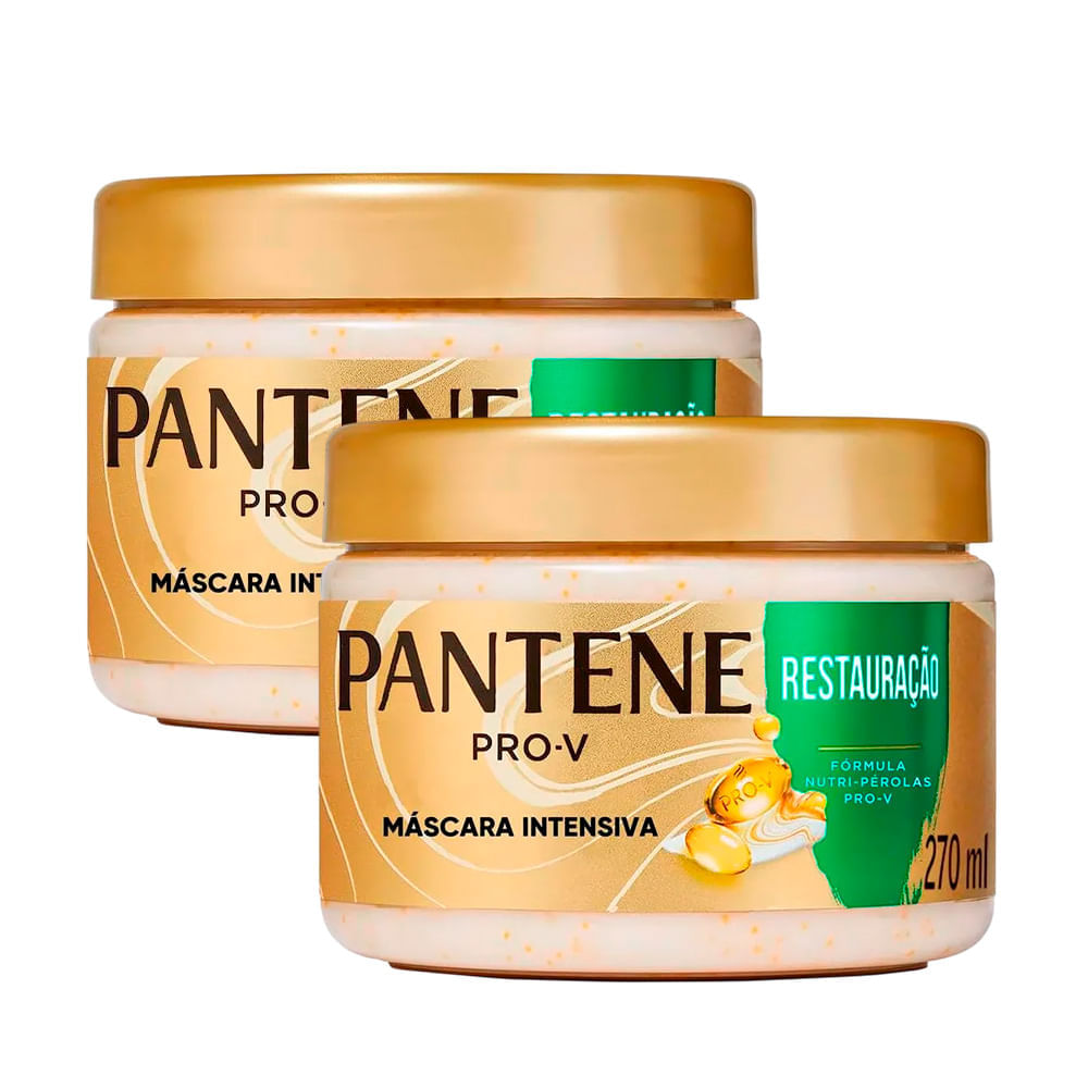 Máscara Capilar De Tratamento Restauração Pantene 270ml 2 Unidades